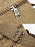 Men's Canvas Crossbody Bag, Multiple Colors, Durable - Image 9
