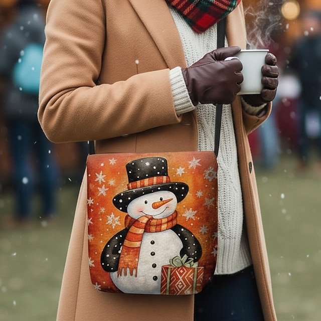 bgfpvd1760610637486 Women's Christmas Snowman Crossbody Bag - Snowman and - Image 1