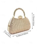 Women's Sequins Evening Bag with Chain Strap, Multiple - Image 11