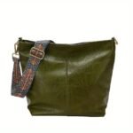 Men's Women's Crossbody Bag Bucket Bag PU Leather - Image 12