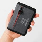 Men's Canvas Trifold Wallet with Multiple Card Slots,