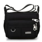 Women's Navy Blue Nylon Crossbody Messenger Bag – Durable - Image 6