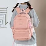 Girls' Large Capacity School Backpack with Luggage Strap - Image 3