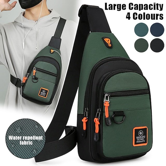 evessm1699352953005 Water Repellent Sling Backpack with Large Capacity – Stylish - Image 1