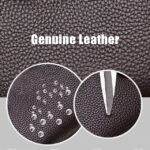 Men's Black Leather Waist Bag with Multiple Zippered - Image 2