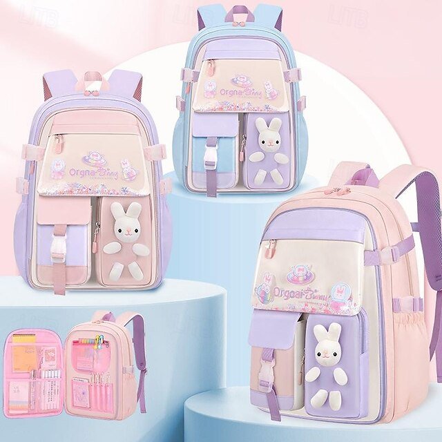 fsrtbp1751282248248 Kids and Teen Girls' Kawaii Backpack – Pastel Cartoon - Image 1