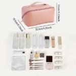 Women's Handbag Makeup Bag Cosmetic Bag PU Leather Travel - Image 10