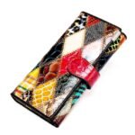 Women's Genuine Leather Patchwork Wallet, Large Capacity - Image 8