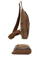 Men's Canvas Sling Bag - Durable Crossbody Shoulder - Image 5