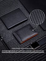 Men's RFID-Blocking Wallet – Premium Cowhide Leather with - Image 9