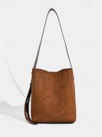 70Pcs Women's Suede-Like Faux Leather Tote with Leopard print