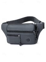 30pcs Men's Water-Repellent Nylon Waist Bag – Multi-Pocket - Image 3
