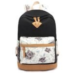 Women's Backpack School Bag Bookbag School Daily Flower - Image 4
