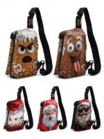 Men's Christmas Sling Bag - Multiple Fun Patterns, Santa, - Image 11