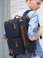 Men's Waterproof Multi-Function Laptop Backpack - Vintage - Image 16