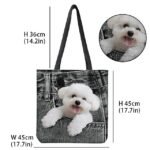 Women's Tote Shoulder Bag Canvas Tote Bag Polyester - Image 7