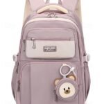 Teen Waterproof Backpack with Trolley Sleeve – Multi-Pocket