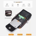 Men's Leather Crossbody Shoulder Bag - Compact - Image 4