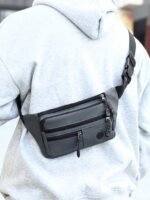 30pcs Men's Water-Repellent Nylon Waist Bag – Multi-Pocket