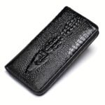 Crocodile Pattern Vintage Genuine Leather Long Wallet For men - - Image 10
