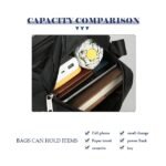 Lightweight Waterproof Nylon Crossbody Bag for Commuting, - Image 3