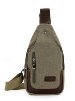 Men's Canvas Sling Bag - Durable Crossbody Shoulder - Image 11