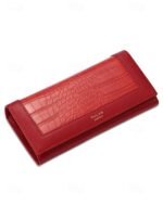 Women's Crocodile Pattern Faux Leather Long Wallet with - Image 3