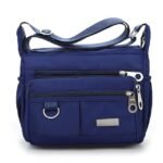 Women's Navy Blue Nylon Crossbody Messenger Bag – Durable