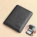 Men's Brown RFID Blocking Leather Bifold Wallet with ID - Image 13