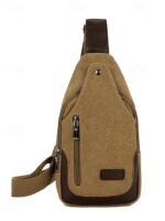 Men's Canvas Sling Bag - Durable Crossbody Shoulder - Image 12