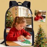 Custom Photo Backpack – Personalized School Bag with Family