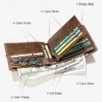 Men's Vintage Brown Genuine Leather RFID Blocking Bifold - Image 5