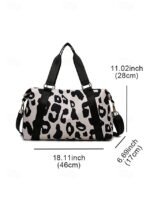 Women's Waterproof Leopard Print Travel Duffel Bag – - Image 12