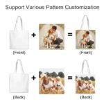 Colorful Large Capacity Tote Bags with Abstract Cat Art Designs - Image 5