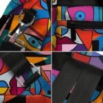 Large Capacity Colorful Abstract Art Print Multi-Carry Backpack - Image 11
