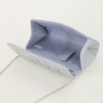 Women's Silver Glitter Evening Clutch Purse – Elegant - Image 3