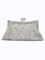 Women's Green Sage Rhinestone Clutch Purse – Vintage - Image 9