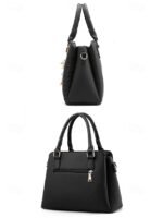 30Pcs Women's Faux Leather Handbag with Tassel Charm and Textured - Image 5