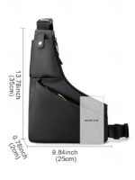 Waterproof Anti-Theft Sling Bag for Men – Minimalist Crossbody - Image 9