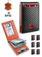 Men's RFID-Blocking Wallet – Premium Cowhide Leather with