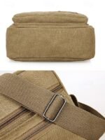 Men's Canvas Crossbody Bag, Multiple Colors, Durable - Image 7