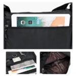 Men's Black Multi-pocket Nylon Crossbody Messenger Bag – - Image 5