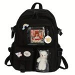 Cute Transparent Pocket Backpack Waterproof with Plush Toy - - Image 8
