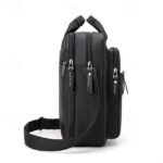 Men's Black Water - Resistant Messenger Bag, Laptop - Image 4